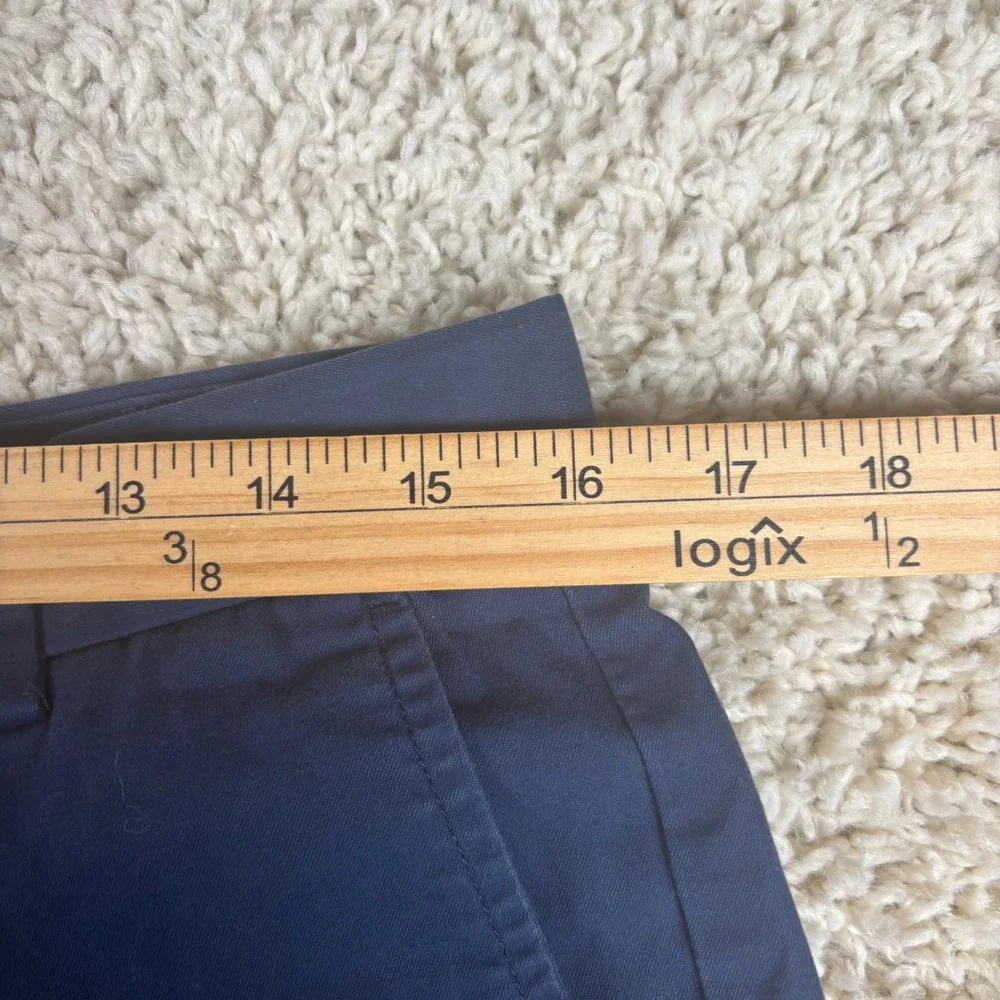 Vineyard Vines Mens Shorts 32 Blue Flag Whale Embroidered Chino Preppy USA Yacht